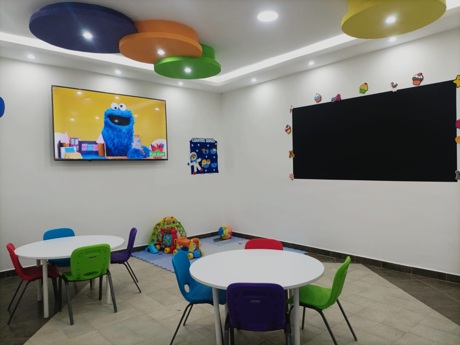 Salón de clases del preescolar del Colegio Finlandés en Tepotzotlán